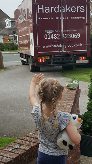 Professional domestic removals - boxes being packed for a house move